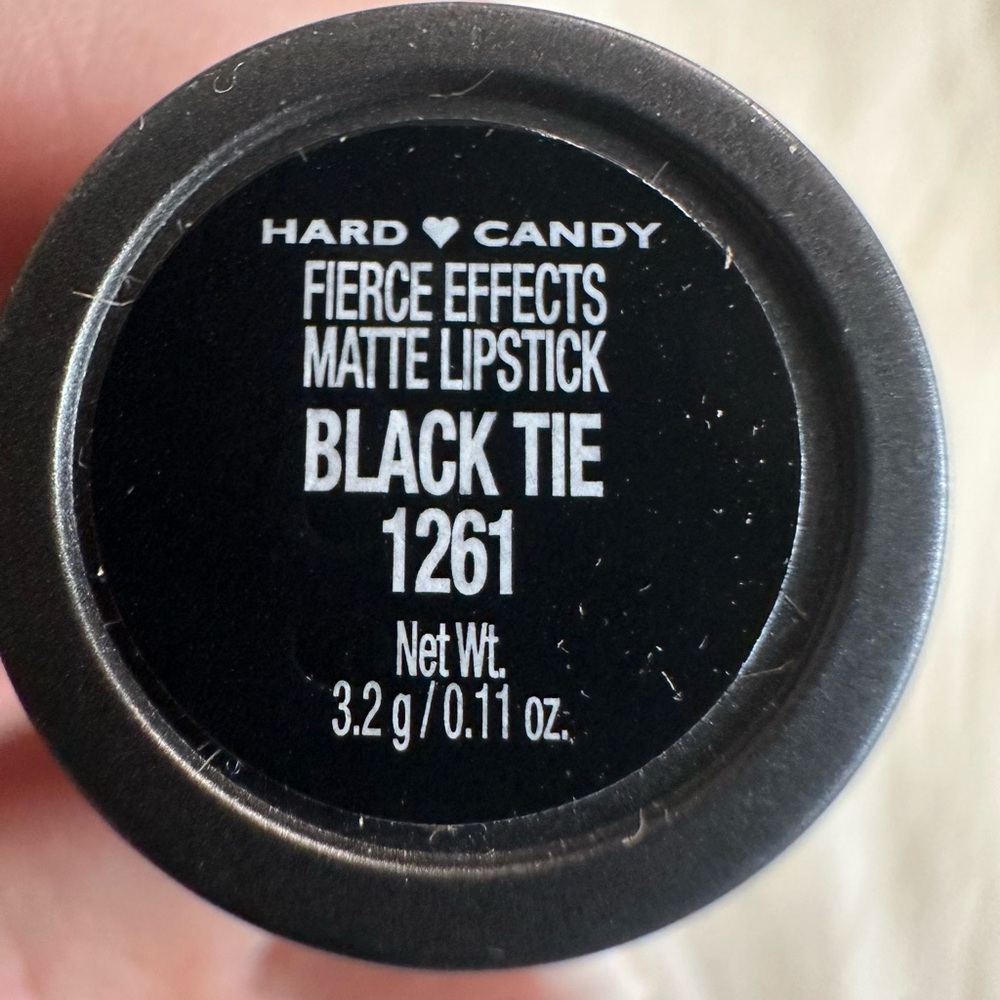 🩷5/$10 Hard Candy Fierce Effects Matte Lipstick - Black Tie